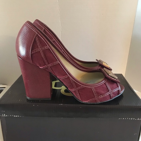 Copodarte burgundy suede open till shoe size 39 - Picture 2 of 5